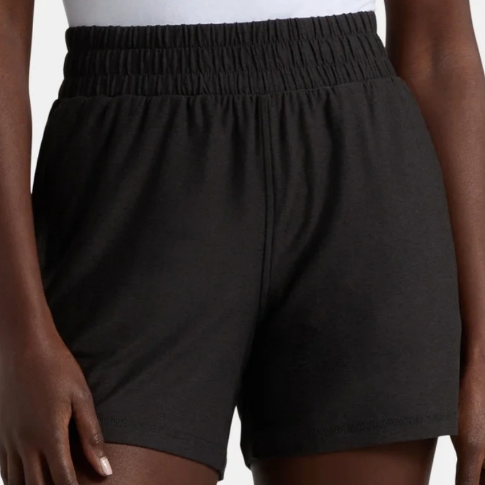 Athletic Works Women's Buttercore Soft Performance Gym Shorts Black Size Small